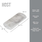 Host Mini Ice Cube Tray, Makes 160 Cubes, Durable Silicone Trays, Perfect for Cocktails, Whiskey, Bourbon, Margarita, Mojito, Iced Coffee, Home Kitchen Essentials, Set of 1, Marble