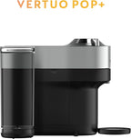 Nespresso Vertuo Pop+ Deluxe Coffee and Espresso Maker by Breville with Milk Frother, 1500 watts, Titan
