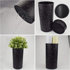 Universal Knife Block without Knives Multi-Functional Freedom Knife Storage Stand Resin Round Knife Holder Unique Design Slot to Protect Blades Detachable Easy to Clean Countertop Knife Holder