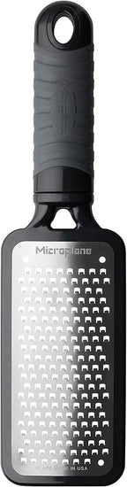 Microplane Home Series Multipurpose Coarse Grater - Easy to Use, Perfect for Everyday Cooking (Black)