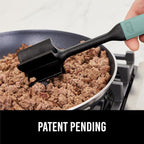 GORILLA GRIP Patented Heat Resistant Meat Chopper, Soft Handle, Nonstick Hamburger Smasher, Break Apart Food, Safe on All Cookware Ground Beef Grinder, Non Scratch Potato Masher Kitchen Tool, Mint