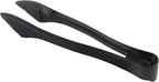PARTY BARGAINS 8.5 Inches Plastic Serving Tongs, 6 Pack, Premium Quality & Heavy-Duty Black Plastic Tongs for BBQ, Salads, Grilling, Buffets, & Kitchen