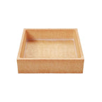 Cambie Medium Square Vanilla Tart Shells, 55mm (2.16") Diameter, French Style Tart Shells, White Chocolate Coating, Pack of 40