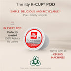 Illy Coffee K Cups - Pods For Keurig Machines – Classico Roast - Caramel, Orange Blossom & Jasmine - Mild, Flavorful & Balanced Flavor - No Preservatives – 32 Count