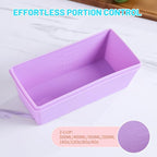 Gemice BPA-Free Silicone Freezer Molds with Base, Individual 4-Pack 2-Cup Portion Soup Cubes Freezer Tray with Lids for Food Storage, Oven & Dishwasher Safe, Silicone Freezer Containers for Meal Prep
