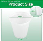Deli Food Containers with Lids 30 oz-20 Pack Meal Prep Containers Food Storage Containers with Lids Stackable, Leakproof, BPA Free, Microwave Dishwasher Freezer Safe for Takeout Meal