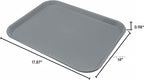 Carlisle FoodService Products Cafe Fast Food Cafeteria Tray with Patterned Surface for Cafeterias, Fast Food, And Dining Room, Plastic, 17.87 X 14 X 0.98 Inches, Blue, (Pack of 12)