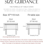 patdrea Designer French Table Cloth for Rectangle Table,Vintage Green Linen Birds and Leaves Pattern Tablecloths,Dacorative Cover Kitchen Dining,Christmas,Thanksgiving,Party,67"x118"-Warbler