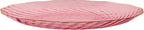 PLASTICPRO 30 Pack Plastic Plates Set of 15-10 inch Plate and 15-7 inch Plates, Elegant Clear Pink Spiral and Gold Rim Disposable Fancy Plate Premium Heavyweight