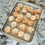 Nordic Ware Oven Crisp Baking Tray 2pc Set Includes Pan and Rack; Natural Aluminum For Air Frying, Crisping, Broiling, Baking; Cooking Surface 17 x 12 Inches