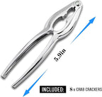Crab Crackers and Tools, Lobster Crackers, Seafood Crab Leg Cracker Tools, Nut Cracker Set, 8 Pack