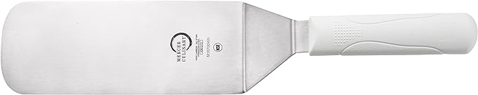 Mercer Culinary Millennia Turner Handle, 8 Inch x 3 Inch Blade, White Handle