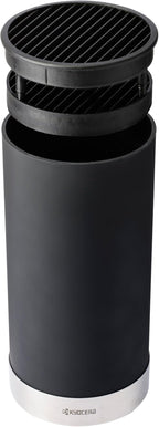 Kyocera KB-U-BK Universal Round Soft Touch Knife Block, 8.8" x 4.3", Black
