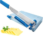 Cheese Slicer Cutter with Board, Adjustable Thickness function,Multipurpose Cheese Slicers for Block Cheese,Can Easily cutting Cheese, Strong Cutting Suitable for Cutting Sausage,spam,Cucumber, Jerky