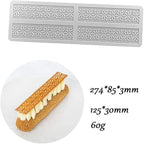3D Hollow Leaf Fondant Lace Mold Multi Leaves Flower Candy Mold Chocolate Sugar Craft Cake Decoration Cupcake Top (G Flower_10.96 * 3.4 * 0.12inch)