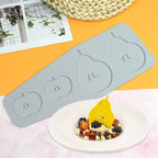 Hollow Leaf Silicone Mold Chocolate Candy 3D Hollow Leaf Candy Mold Food Cooking Meals Decorations Fondant Mold Polymer Clay Molds (Apple Pear B_9.96x4x0.12inch)