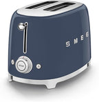 SMEG 2 Slice Toaster with 6 Presets and Defrost Function and Removable Crumb Tray (Navy)