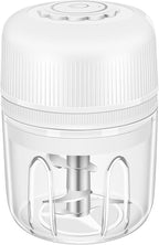 250ML Electric Garlic Chopper, Mini Portable Vegetable Chopper, Food Processor with USB Charging for Onion, Garlic, Chili, Ginger, Veggie