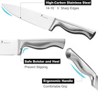 15 PCS Kitchen Knife Set with Non-Slip Handle, Ultra Sharp High Carbon Stainless Steel