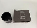 Digital Coffee Scale with Timer - Rechargeable Espresso Scale Precise Pour Over & Drip Coffee Scale, LED Display, Includes Dosing Cup, Black