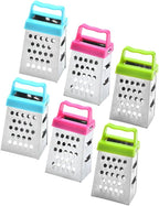 PRETYZOOM 12pcs Mini Cheese Grater Box Stainless Steel Handheld Fruit Vegetable Slicer Easy to Use and Clean Multi-functional Kitchen Tool