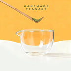 Small Matcha Set 2 Pcs - Matcha Whisk Set includes Milk Frother Wand(uninclude Batteries) and Bowl, The Perfect Matcha set for Green Tea (Glass-1)