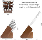15 PCS Kitchen Knife Set with Non-Slip Handle, Ultra Sharp High Carbon Stainless Steel