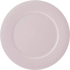 Miksa Trellis Pink Bone China Chip Resistant Lightweight 12 Piece Dinnerware Set, Service for 4