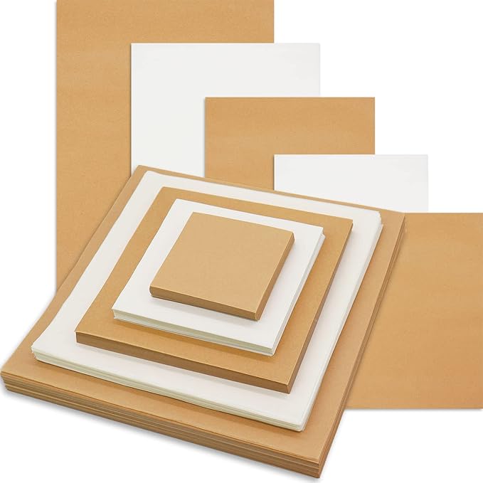 500 Pcs Parchment Paper Sheets, 10"x10" Pre-cut Unbleached Parchment Baking Paper for Air Fryer, Oven, Bakeware, Steaming, Cooking Bread, CupCake, Cookies
