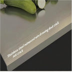 Large Stainless Steel Cutting Board,Suitable for Cutting Meat,Dicing,Vegetables,Fruits,Bread and Baking.ItIsConvenienttoClean,EasytoStoreandCan Be Washed in a Dishwasher (11.8 * 15.7in)