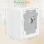 14 Pack iRobot Vacuum Bags - Replacement Dirt Disposal Bags for Roomba i7+, i1+, i2+, i3+, i4+, i5+, i6+, i8+, j6+, j7+, j8+, j9+, s9+, Combo i5+, j5+, j7+, j9+, Compatible with Clean Base System