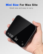 4 Modes Rechargeable Coffee Scale, Mini Espresso Scale with Timer, 2kg/0.1g Accuracy, Digital Scale for Pour-Over Coffee with Silicone Pad, Portable Measuring Tool, Kitchen Gadget