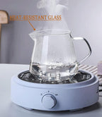 Pour Over Coffee Maker - 10 OZ /300ML Glass Carafe Coffee Server with Glass Coffee Dripper/Filter, Drip Coffee Maker Set for Home or Office, 1-2 Cups