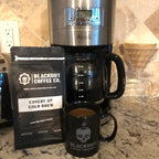 Blackout Coffee Covert Op Cold Brew Medium Roast - Perfect for Cold Brew, Drip, and Pour Overs - Small Batch Freshly Roasted in the USA - 12 oz Bag (Ground Coffee)