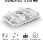 Nax Caki Corgi Dog gifts 3D Ice Cube Mold Fun Shapes, Large Craft Ice Mold, Big Dog Ice Cube Trays for Whiskey Cocktails Bourbon