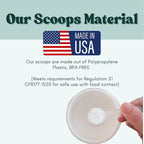1.5 mL (1.5 CC) Long Handle Scoop for Measuring Coffee, Pet Food, Grains, Protein, Spices and Other Dry Goods (Pack of 100)