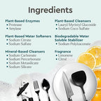 Puracy Dishwasher Pods, Natural Dishwasher Detergent, Free & Clear Dish tabs - Enzyme-Powered, Spot & Residue Free - TikTok Trend Items, Must Haves from TikTok Made Me Buy It (Citrus Skies, 18 Count)