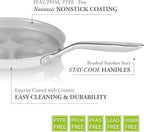 TECHEF - CeraTerra Ceramic Nonstick 4-Cup Egg Frying Pan (PFAS, PTFE, and PFOA Free), Made in Korea, (Egg Pan)