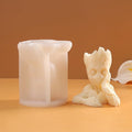 Groot Cylinder Candle & Resin Mold - Resin Casting Silicone Molds for Home Decor & Candle Making Wave Spiral Mold