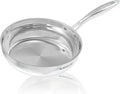 SUNHOUSE – 10 Inch / 26 cm Stainless Steel Frying Pan, Tri-Ply Stainless Steel Construction, PFOA-FREE, Stay-Cool Handle, Induction Compatible with All Cooktops, Dishwasher Safe