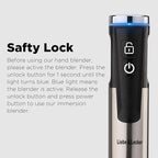 Liebe&Lecker Immersion Blender Cordless Handheld, 3 in 1 Cordless Hand Blender, 8 Speed Cordless Immersion Blender, Wireless Handheld Portable Mixer with Whisk Milk Frother for Soup Smoothie