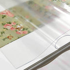 NECAUX 17 x 38 Inch Frosted Table Protector, 1.5mm Thick Plastic Desk Pad, Clear Table Cover Protector