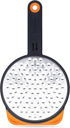 Dreamfarm Ograte Two-Sided Coarse Food & Vegetable Speed-Grater with Non-Slip Bowl Hook & Foot - 6mm Coarse Grater, Orange