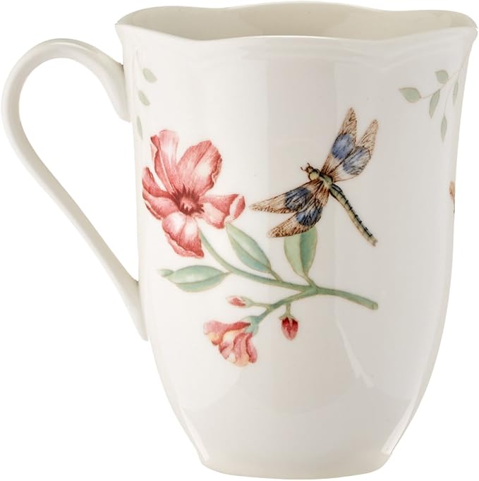Lenox 6342794 Lenox Butterfly Meadow 18-Piece Dinnerware Set White