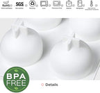 OCPO KITCHEN Silicone Molds for Baking Mousse Cake, French Dessert Mold for Pastry Chocolate, Cupcake, Ice Cream Mould, Cake Decoration Mold, 3D Water Drop Shape (6-Cavity)