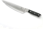 Mercer Culinary M13780 Premium Grade Super Steel, 8-Inch Chef's Knife w/Leaf Pattern Blade, G10 Handle