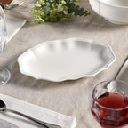 Villeroy & Boch Manoir Pickle Dish 9.5 Inches, Premium Porcelain, Made in Germany, White