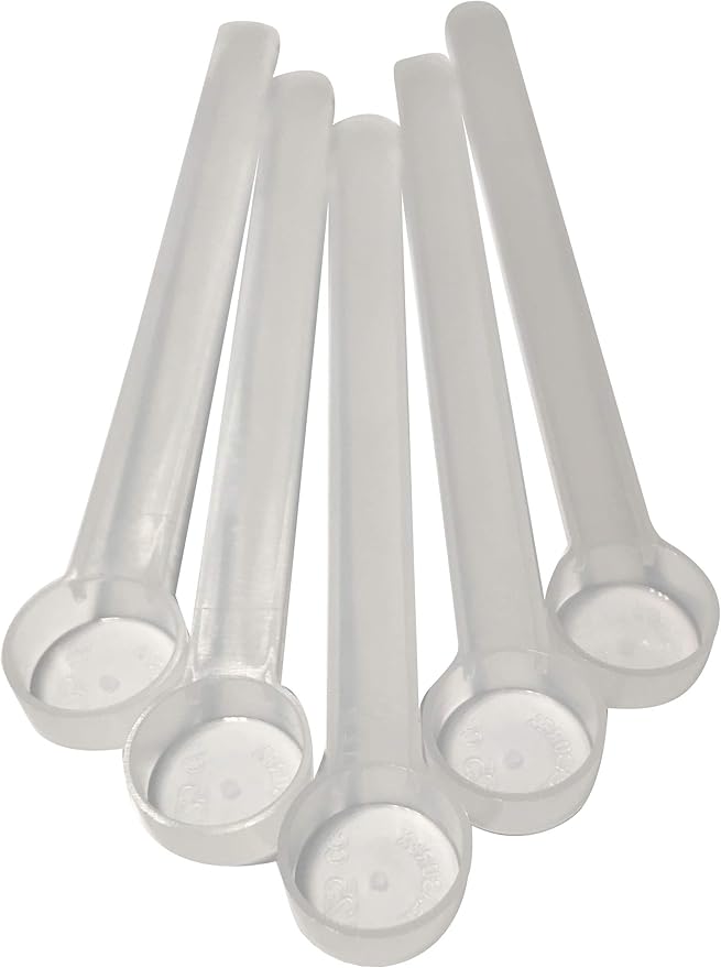 1/2 Teaspoon (2.5 mL) Long Handle Scoop for Measuring Coffee, Pet Food, Grains, Protein, Spices and Other Dry Goods (Pack of 5)