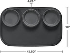madesmart dipware 3 Bowl Serving Tray, Collapsible & Removable Dip Bowls for Charcuterie, Guacomole, Snacks, Veggies, Premium Dishwasher & Microwave Safe, Multipurpose Plate & Bowl, Lime