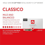 Illy Coffee K Cups - Pods For Keurig Machines – Classico Roast - Caramel, Orange Blossom & Jasmine - Mild, Flavorful & Balanced Flavor- No Preservatives – 20 Count, 4 Pack
